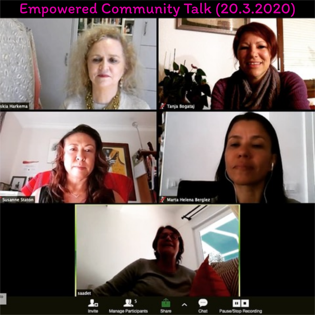 Community Empowerment Talk (20.3.2020)